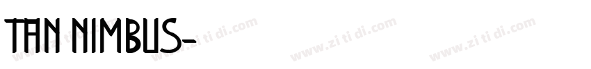 TAN NIMBUS字体转换